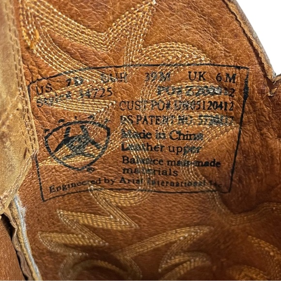 Ariat Heritage R Western Boot - Distressed Brown - Men’s Size 7D - Picture 11 of 14